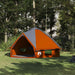 Cort Teepee cu acoperiș Gri și Portocalie 490 x 410 x 210 cm - WALTI WALTI
