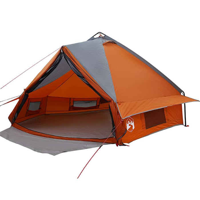 Cort Teepee cu acoperiș Gri și Portocalie 490 x 410 x 210 cm - WALTI WALTI
