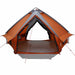 Cort Teepee cu acoperiș Gri și Portocalie 490 x 410 x 210 cm - WALTI WALTI