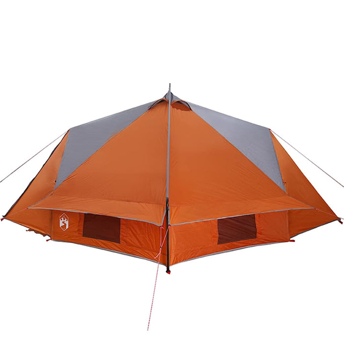 Cort Teepee cu acoperiș Gri și Portocalie 490 x 410 x 210 cm - WALTI WALTI