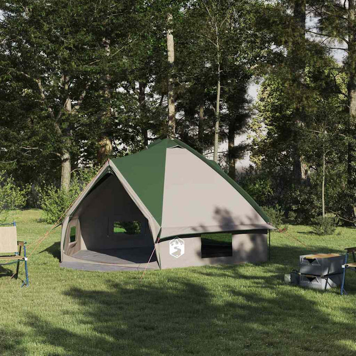 Cort Teepee cu acoperiș Verde și alb 490 x 410 x 210 cm - WALTI WALTI