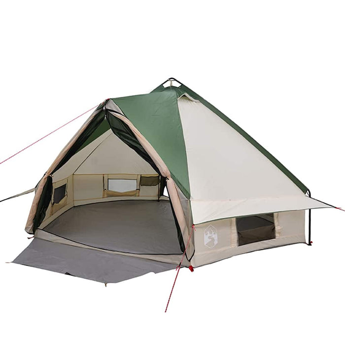 Cort Teepee cu acoperiș Verde și alb 490 x 410 x 210 cm - WALTI WALTI