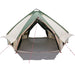 Cort Teepee cu acoperiș Verde și alb 490 x 410 x 210 cm - WALTI WALTI