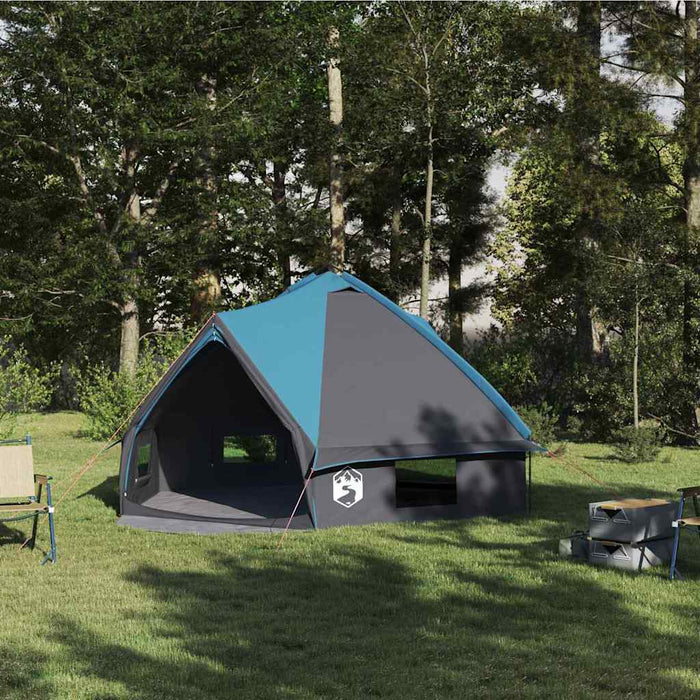 Cort Teepee cu acoperiș Albastru și Gri 490 x 410 x 210 cm - WALTI WALTI