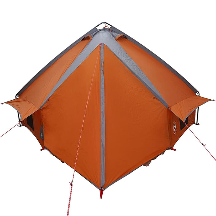 Cort Teepee cu acoperiș Gri și Portocalie 490 x 410 x 210 cm - WALTI WALTI