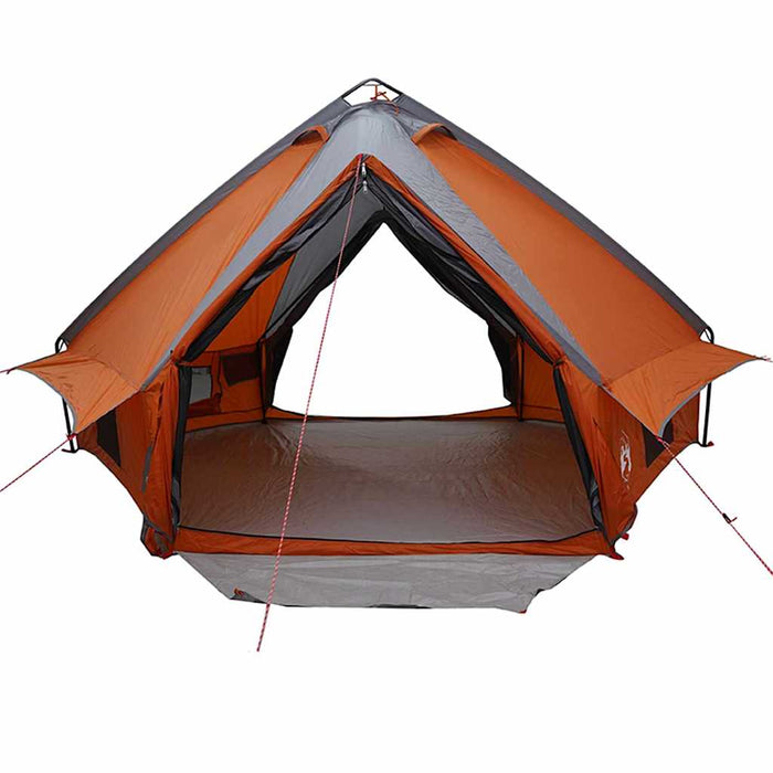 Cort Teepee cu acoperiș Gri și Portocalie 490 x 410 x 210 cm - WALTI WALTI