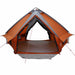 Cort Teepee cu acoperiș Gri și Portocalie 490 x 410 x 210 cm - WALTI WALTI