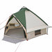 Cort Teepee cu acoperiș Verde și gri 490 x 410 x 210 cm - WALTI WALTI