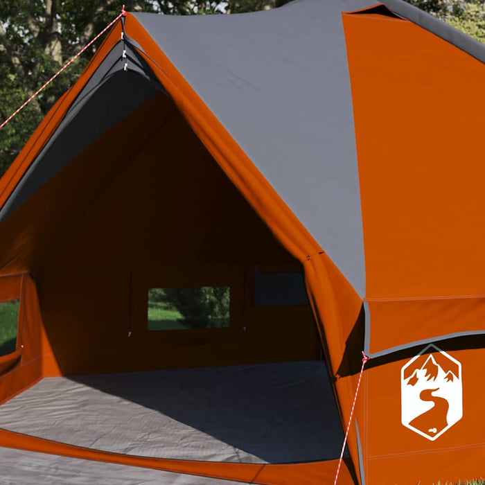 Cort Teepee cu acoperiș Gri și Portocalie 490 x 410 x 210 cm - WALTI WALTI