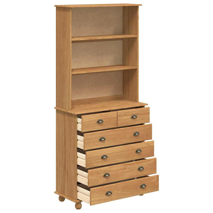 Hutch ASKIM Ceară de Miere 91 x 40 x 200,5 cm Lemn de pin masiv - WALTI WALTI