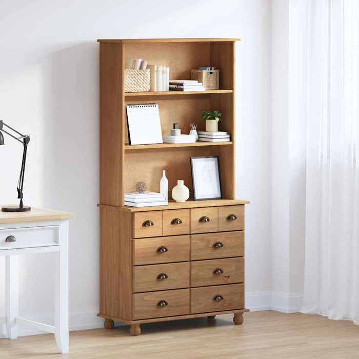 Hutch ASKIM Ceară de Miere 91 x 40 x 184 cm Lemn de pin masiv - WALTI WALTI