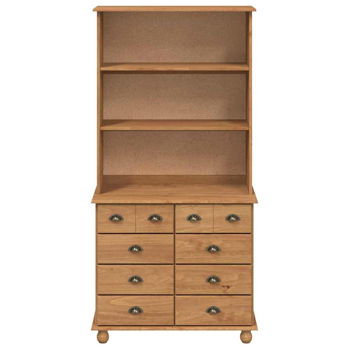 Hutch ASKIM Ceară de Miere 91 x 40 x 184 cm Lemn de pin masiv - WALTI WALTI