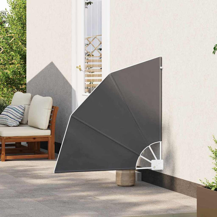 Ecran de intimitate pentru balcon Negru 115 x 115 cm Poliester - WALTI WALTI