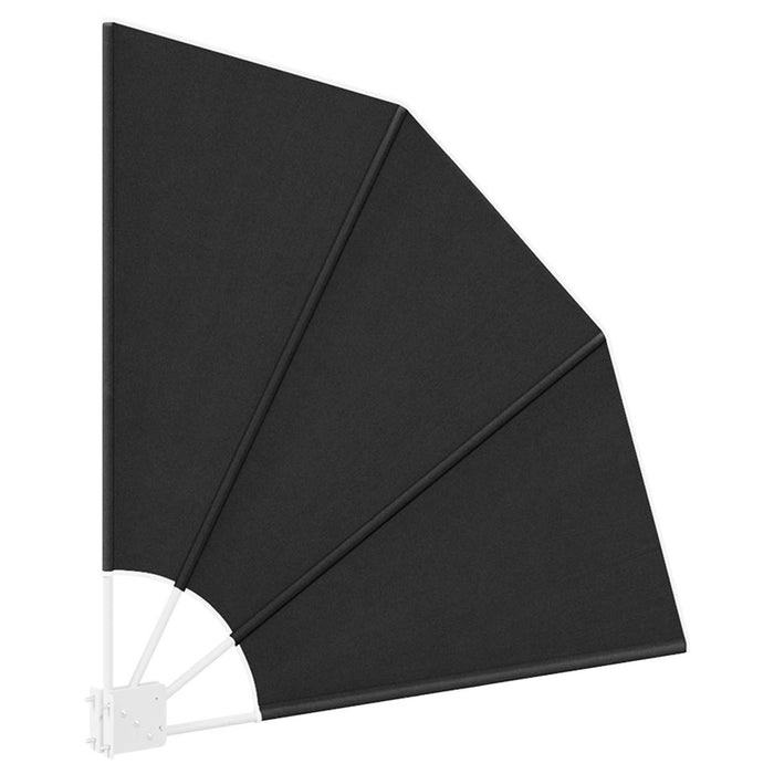 Ecran de intimitate pentru balcon 115 x 115 cm Poliester Negru - WALTI WALTI