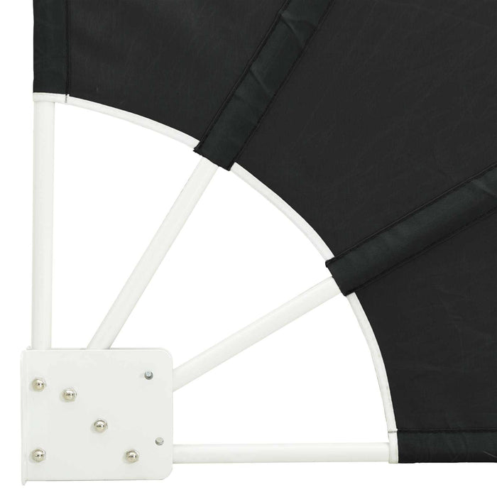 Ecran de intimitate pentru balcon 140 x 140 cm Poliester Negru WALTI