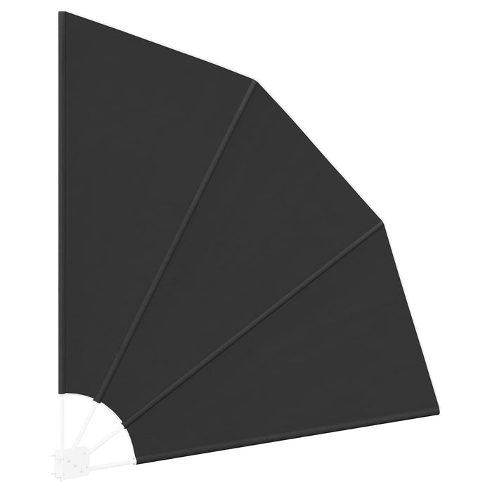 Ecran de intimitate pentru balcon 140 x 140 cm Poliester Negru WALTI