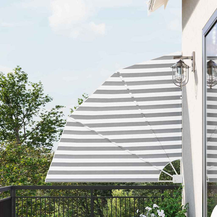 Ecran de intimitate pentru balcon Antracit și Alb 140 x 140 cm - WALTI WALTI