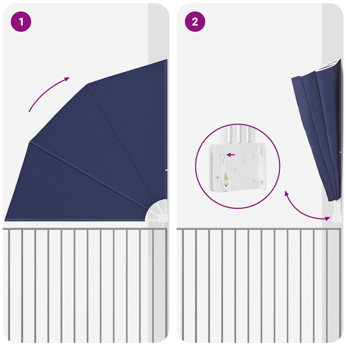 Ecran de intimitate pentru balcon 210 x 210 cm Poliester WALTI