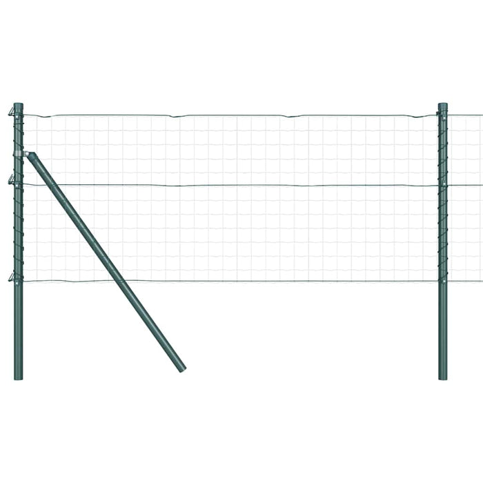 Stâlp de gard. 7 pcs Verde Oțel - WALTI WALTI