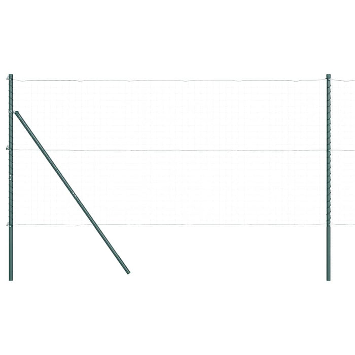 Stâlp de gard. 7 pcs Verde Oțel - WALTI WALTI