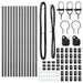 Stâlp de gard. 13 pcs Gri Oțel - WALTI WALTI