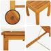 Șezlong 2 pcs Maro Lemn Solid de Acacia - WALTI WALTI