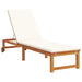 Șezlong 3 pcs Maro Lemn Solid de Acacia - WALTI WALTI
