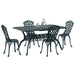 Set de masă pentru grădină 5 pcs Verde Aluminiu - WALTI WALTI