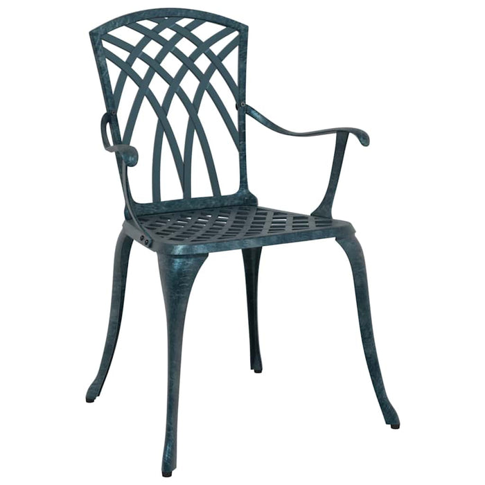 Set de masă pentru grădină 5 pcs Verde Aluminiu WALTI