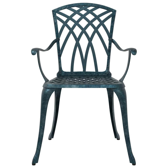 Set de masă pentru grădină 5 pcs Verde Aluminiu WALTI