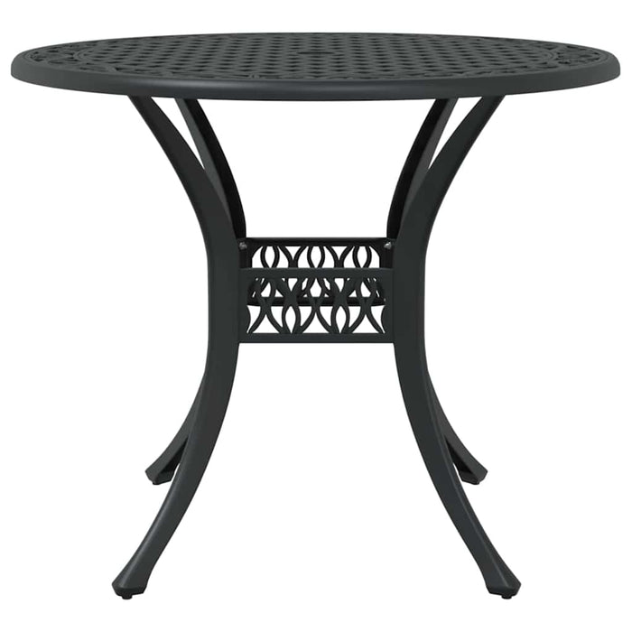 Set de masă pentru grădină 5 buc. Negru Aluminiu WALTI