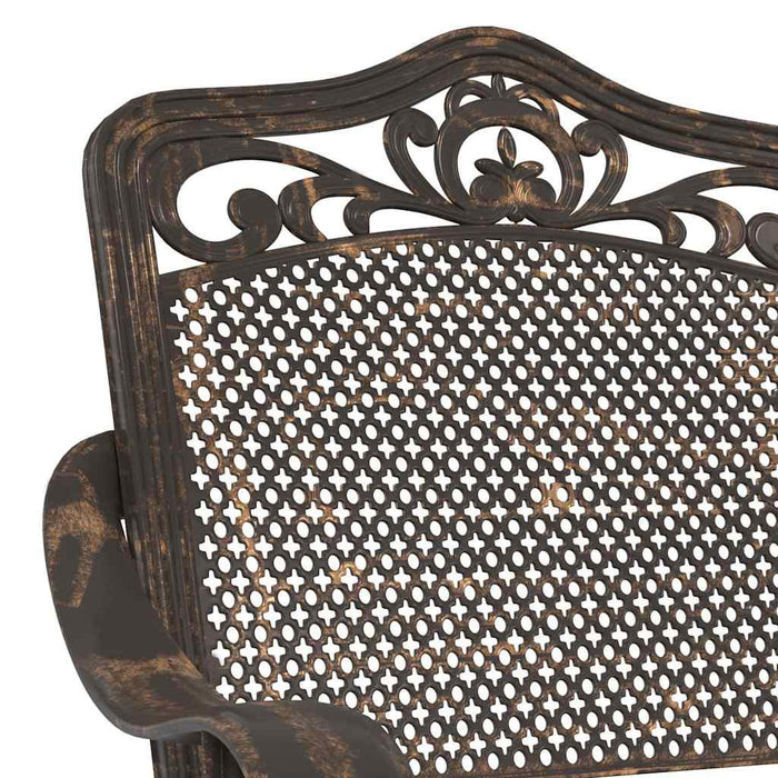 Set masă de grădină 3 pcs Bronz Aluminiu turnat - WALTI WALTI