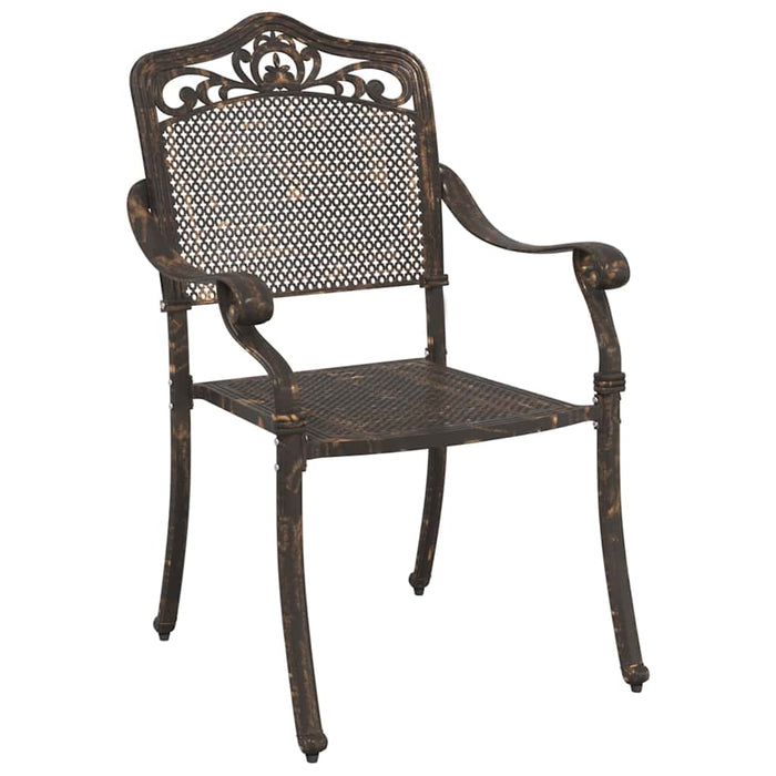 Set masă de grădină 3 pcs Bronz Aluminiu turnat - WALTI WALTI