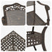 Set masă de grădină 5 pcs Bronz Aluminiu turnat - WALTI WALTI