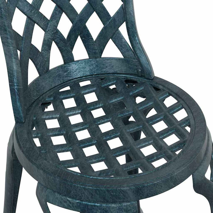 Set masă de grădină 3 pcs Verde Aluminiu turnat - WALTI WALTI