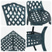 Set masă de grădină 5 pcs Verde Aluminiu turnat - WALTI WALTI
