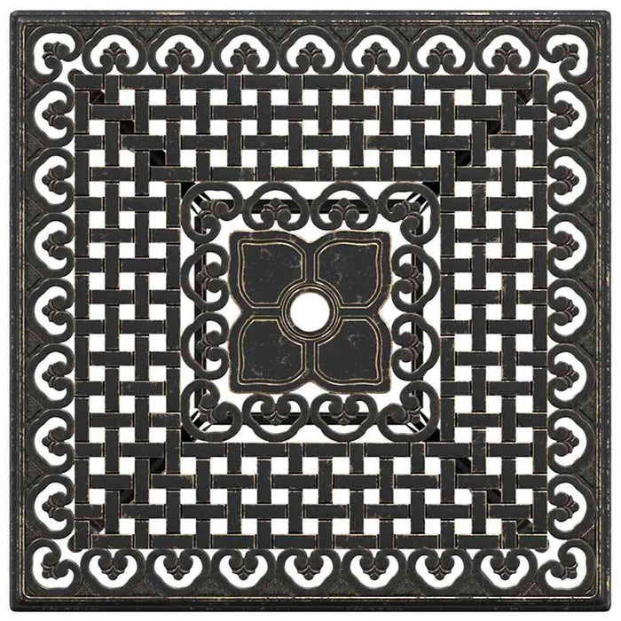 Set masă de grădină 3 pcs Bronz Aluminiu turnat - WALTI WALTI