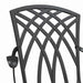 Set masă de grădină 3 pcs Negru Aluminiu turnat - WALTI WALTI