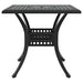Set masă de grădină 3 pcs Negru Aluminiu turnat - WALTI WALTI