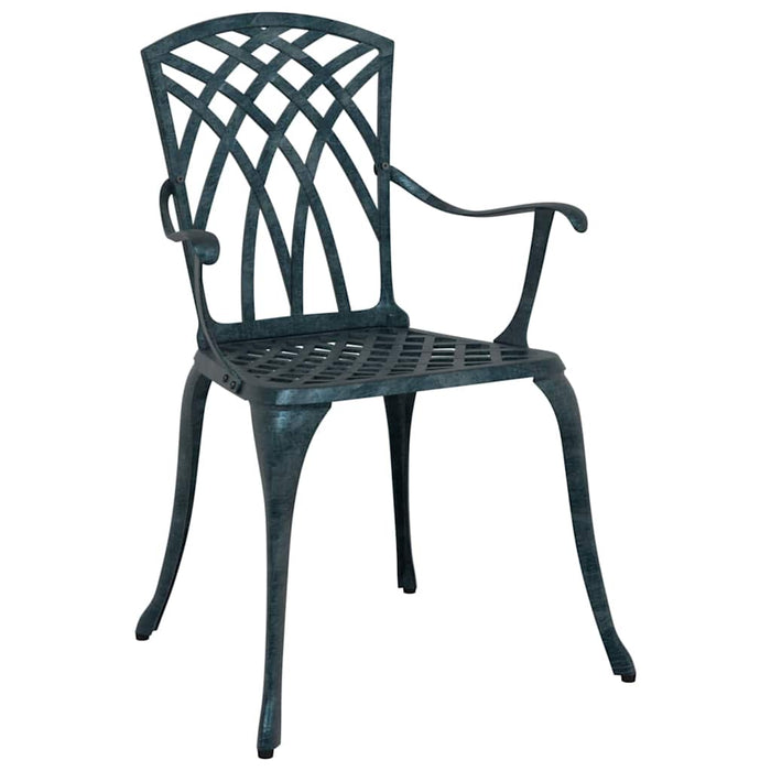Set masă de grădină 5 pcs Verde Aluminiu turnat WALTI