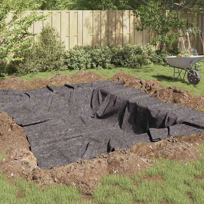 Fleece pentru piscină Gri 1 x 10 m Poliester și bumbac - WALTI WALTI