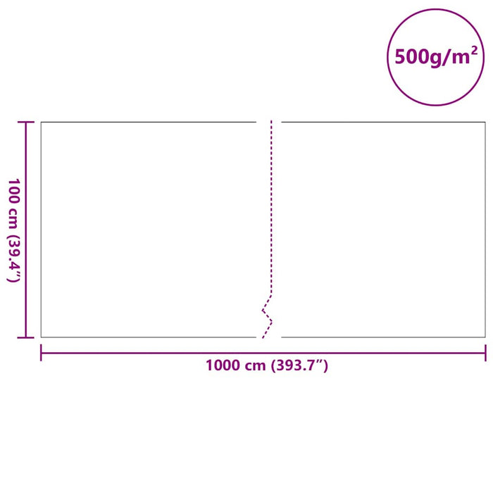 Fleece pentru piscină Gri 1 x 10 m Poliester și bumbac - WALTI WALTI