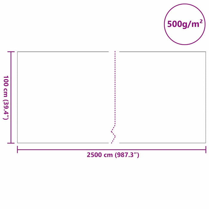Fleece pentru piscină Gri 1 x 25 m Poliester și bumbac - WALTI WALTI