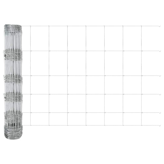 Gard pentru câmp Argintiu 25 x 0,8 m Oțel galvanizat - WALTI WALTI