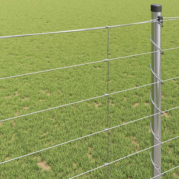 Gard pentru câmp Argintiu 25 x 1,2 m Oțel galvanizat - WALTI WALTI