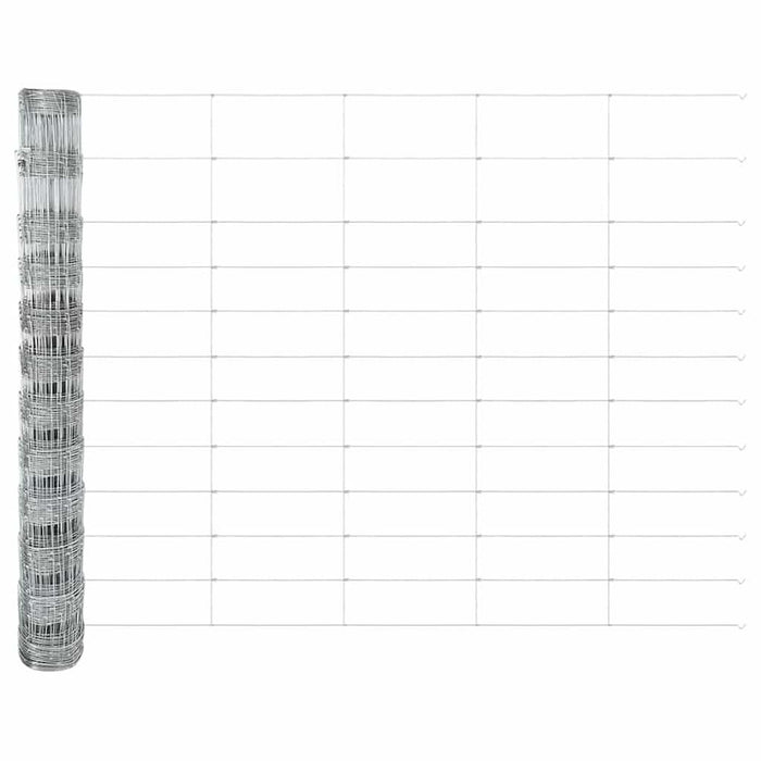 Gard pentru câmp Argintiu 25 x 1,2 m Oțel galvanizat - WALTI WALTI