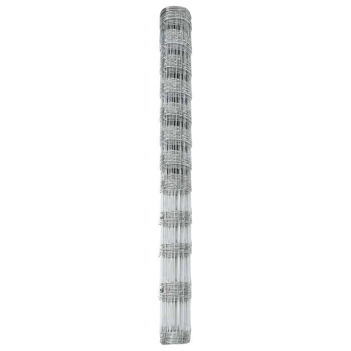 Gard pentru câmp Argintiu 25 x 1,4 m Oțel galvanizat - WALTI WALTI