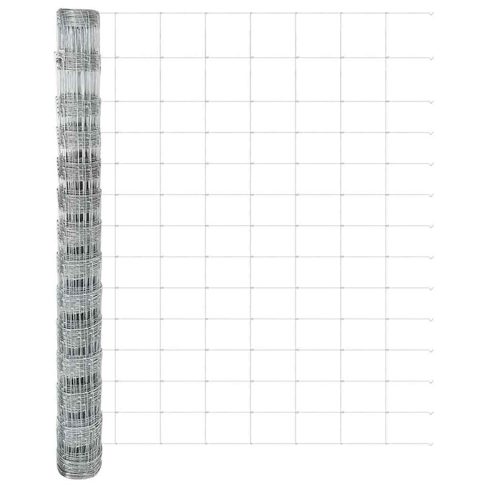Gard pentru câmp Argintiu 25 x 1,4 m Oțel galvanizat - WALTI WALTI