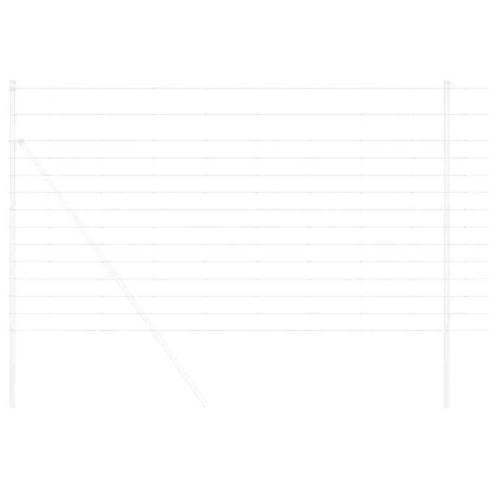 Gard pentru câmp Argintiu 25 x 1,4 m Oțel galvanizat - WALTI WALTI