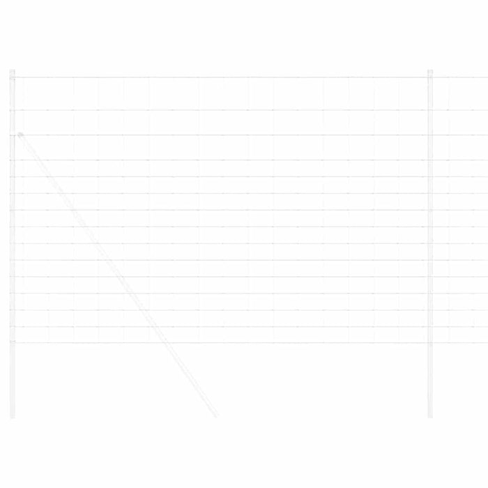 Gard pentru câmp Argintiu 25 x 1,6 m Oțel galvanizat - WALTI WALTI